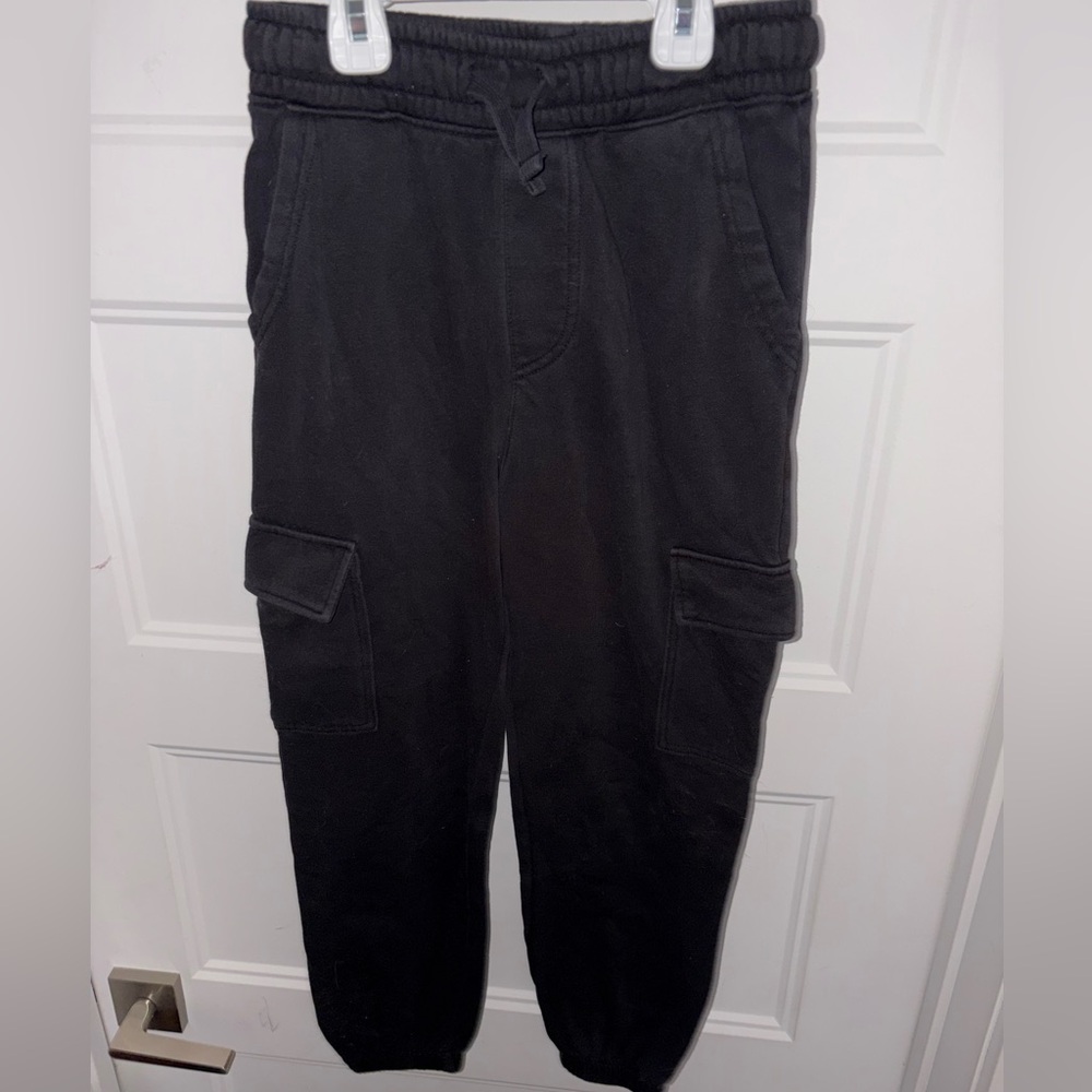 H&M Kids Black Cargo Joggers pants US 12
